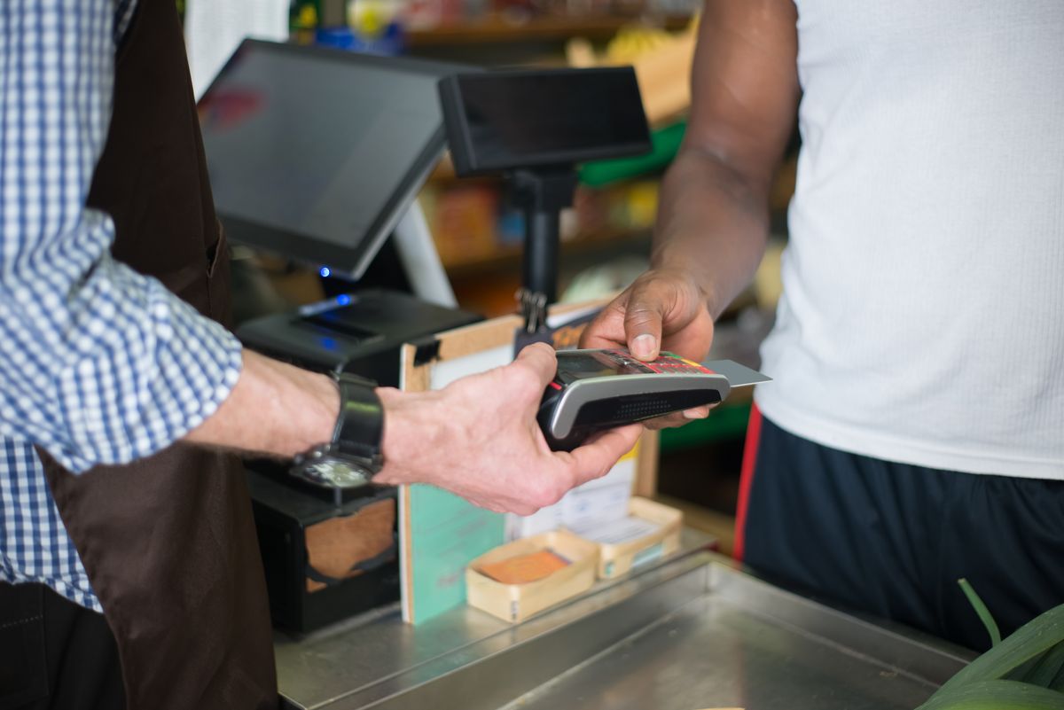 Front-desk countertop POS terminal